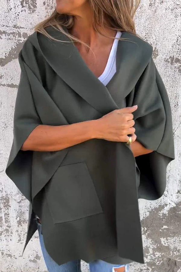 Cappa Donna Oversize Tessuto Morbido Scivolata