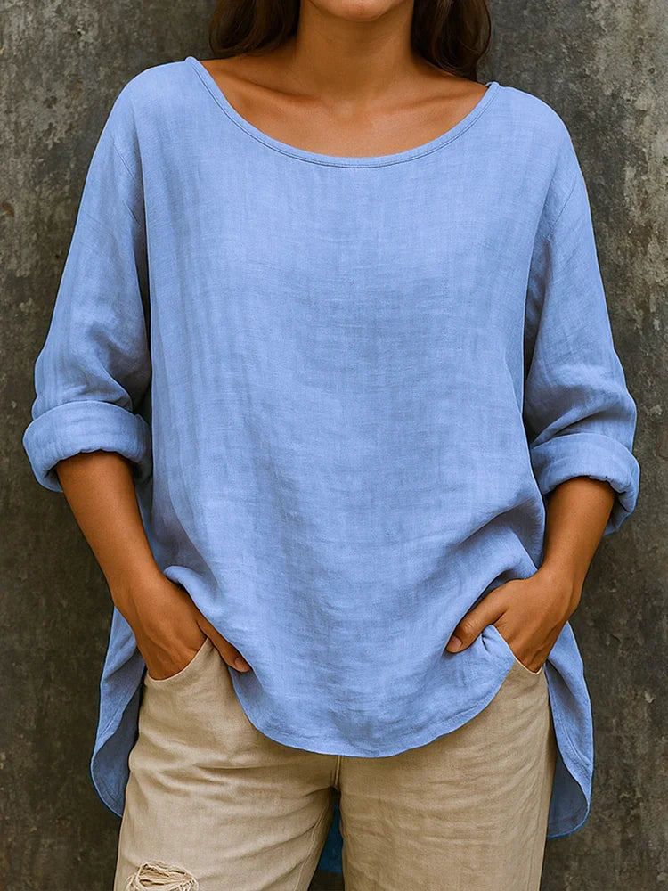 Camicia Donna in Lino Manica Lunga