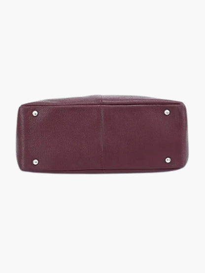 Borsa Hobo Donna in Pelle Morbida con Chiusura Zip