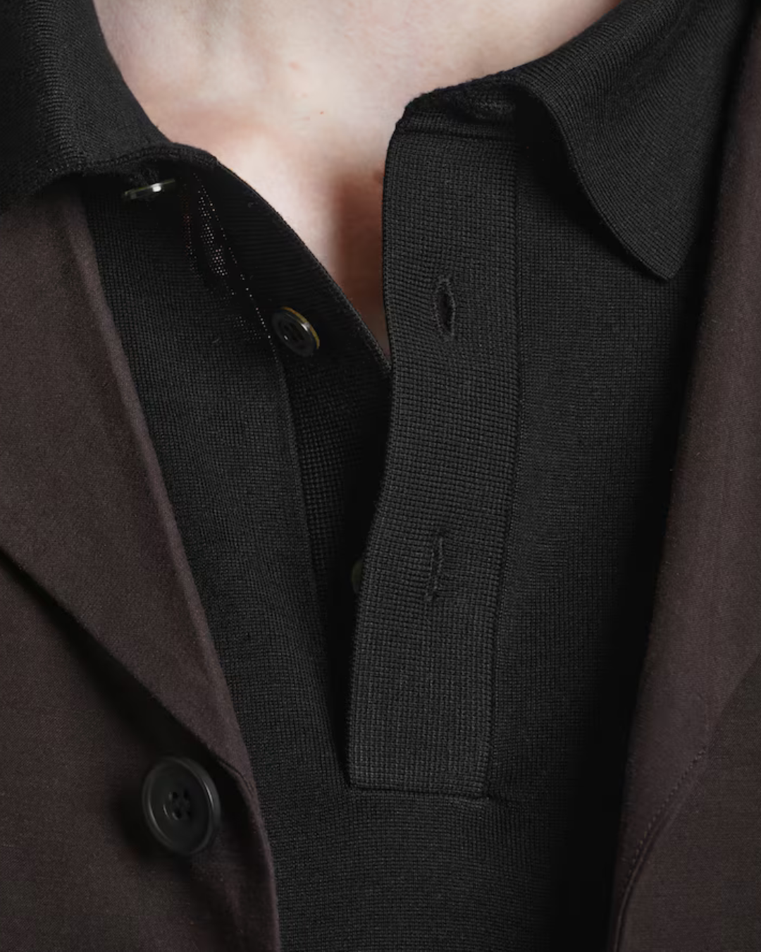 Polo Uomo in Maglia di Seta Vestibilità Regular