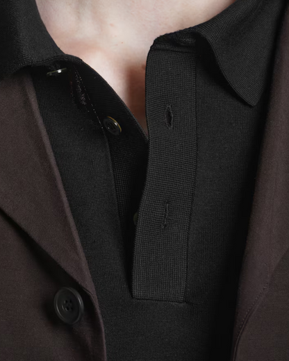 Polo Uomo in Maglia di Seta Vestibilità Regular
