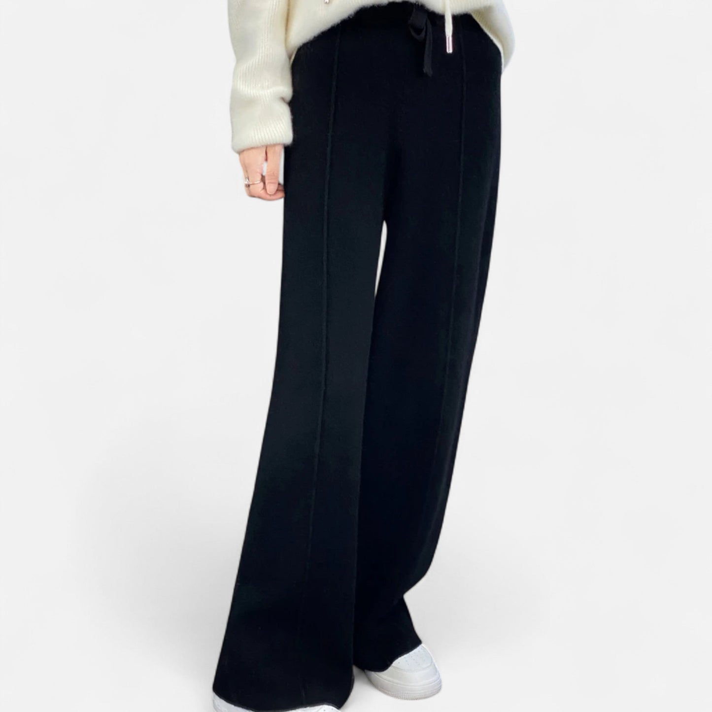 Pantaloni Donna in Tessuto Morbido Vestibilità Comoda