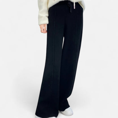 Pantaloni Donna in Tessuto Morbido Vestibilità Comoda