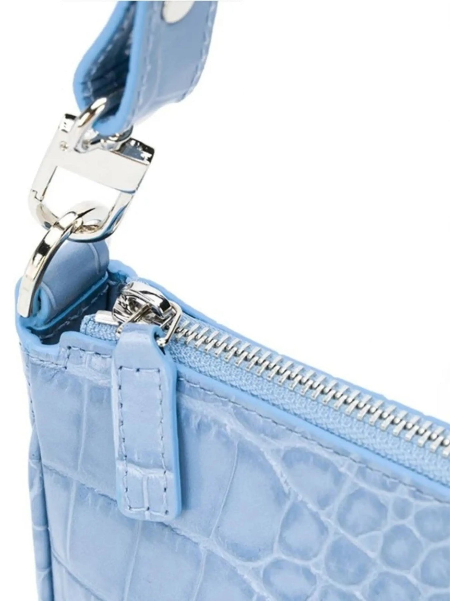 Borsa Tracolla Donna in Pelle Sintetica Effetto Coccodrillo