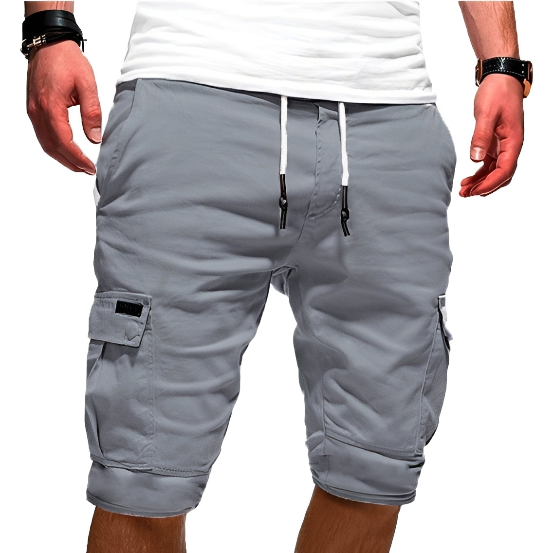 Shorts Cargo Donna Cotone Comodo Vestibilità Larga