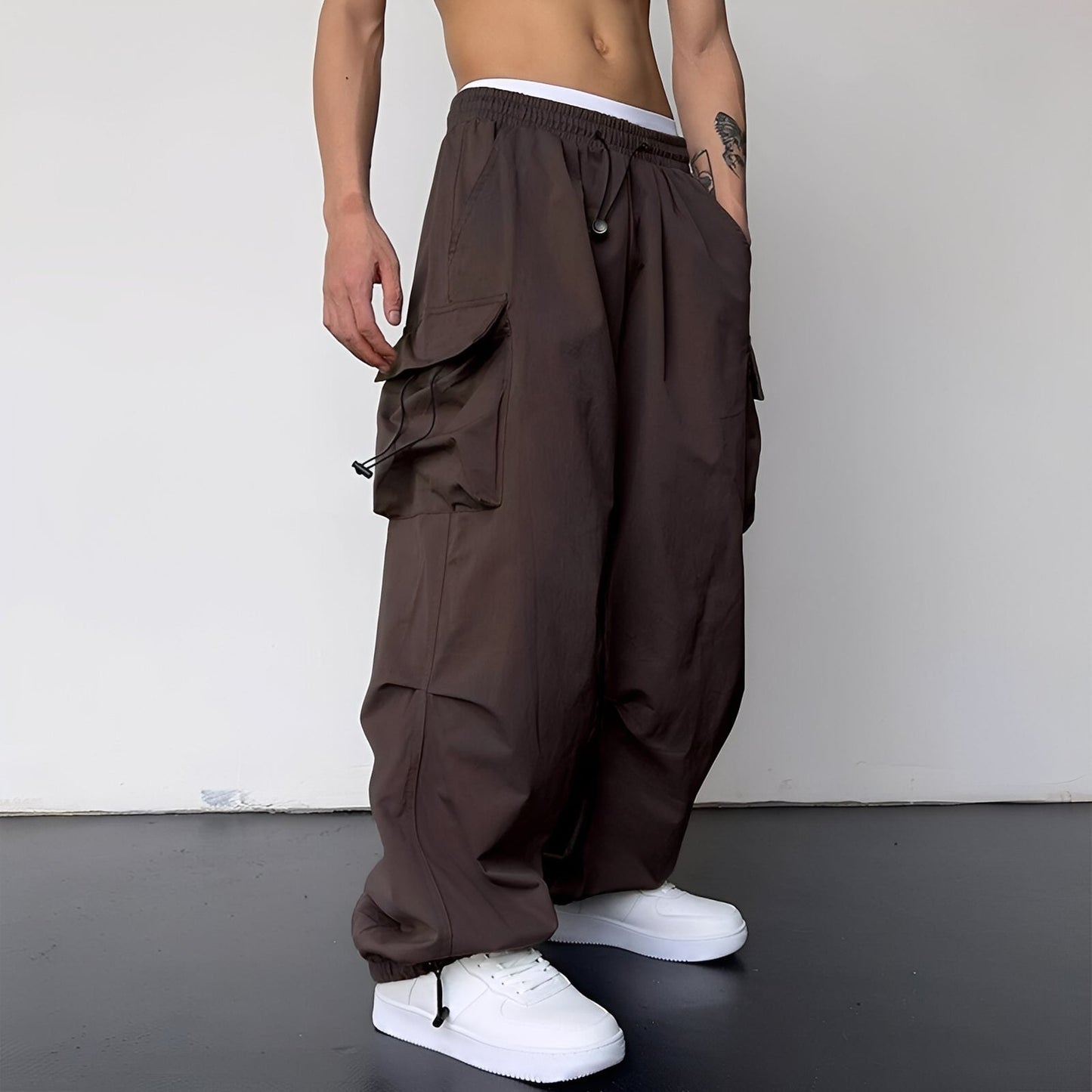 Pantaloni Cargo Uomo Baggy Comodi Trendy