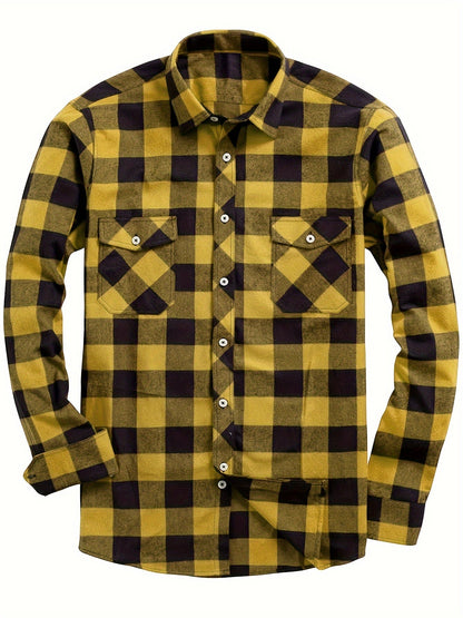 Camicia Uomo Manica Lunga Fantasia Quadri