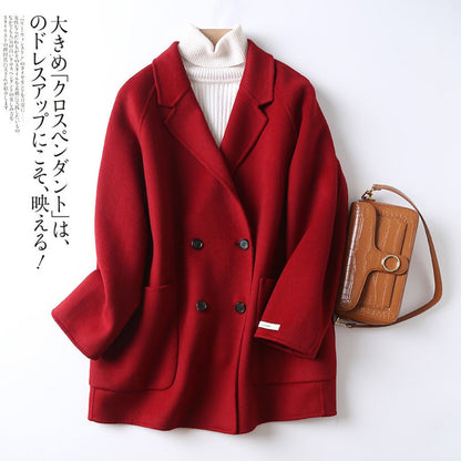 Cappotto Donna Lana Doppiopetto Classico