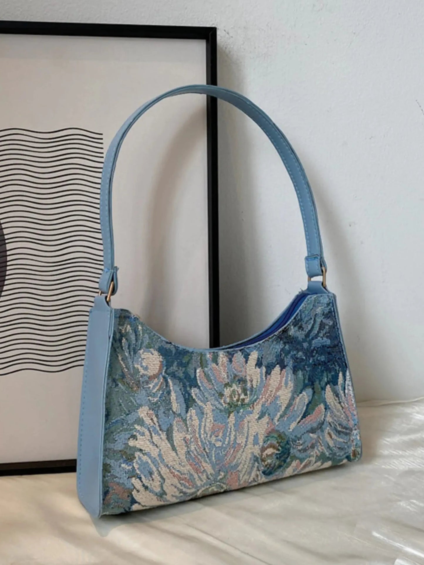 Borsa Tracolla Donna Tessuto Tappezzeria Stile Vintage