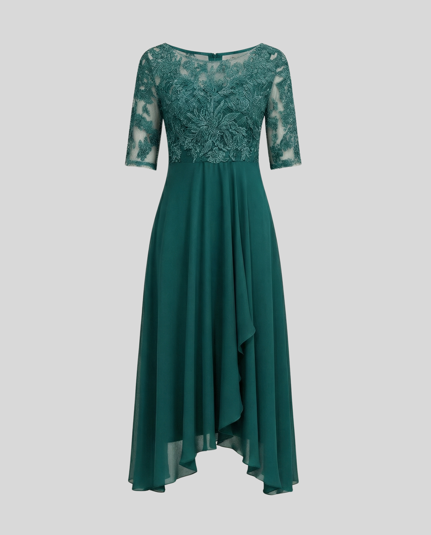 Abito Midi Donna Elegante Svasato
