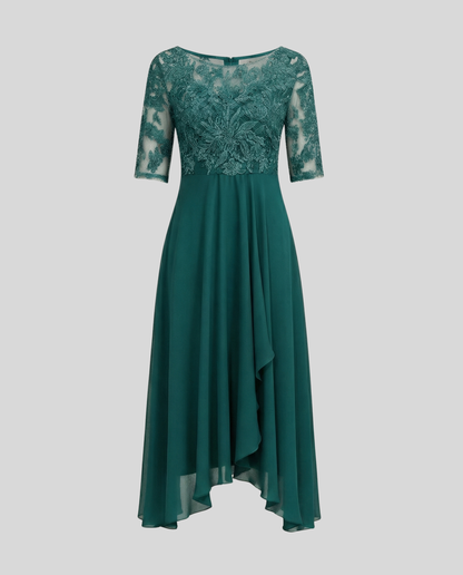 Abito Midi Donna Elegante Svasato