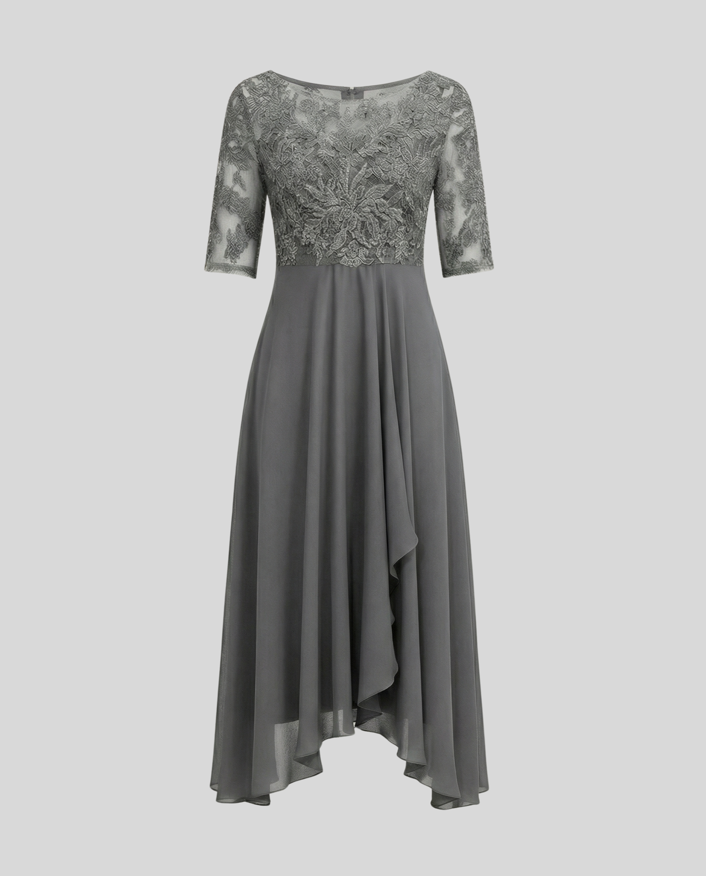 Abito Midi Donna Elegante Svasato