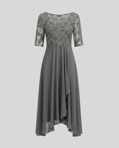Abito Midi Donna Elegante Svasato