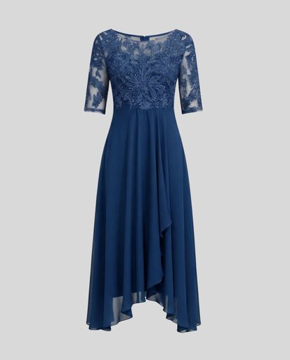 Abito Midi Donna Elegante Svasato