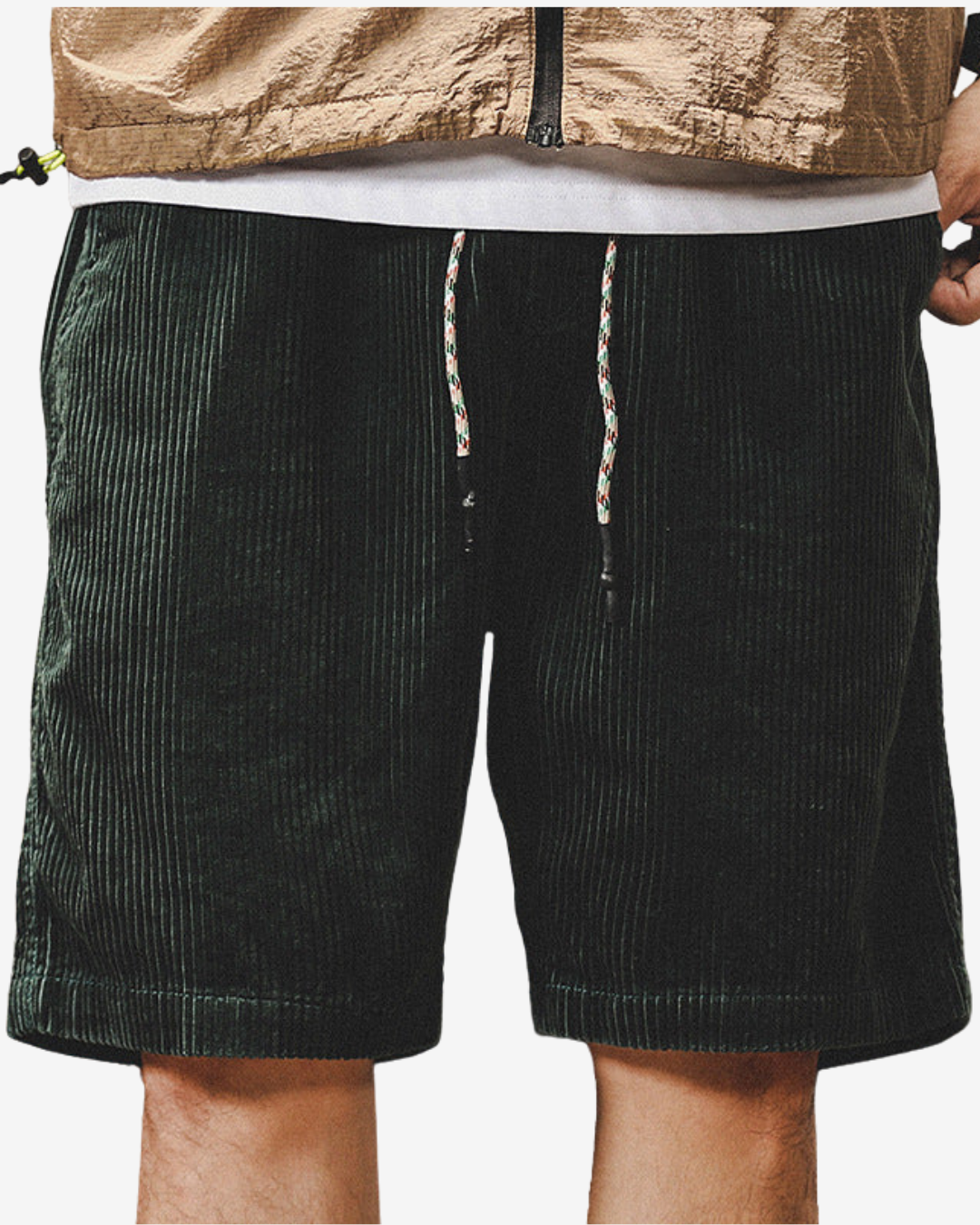 Bermuda Uomo in Velluto a Coste Comfort Regular