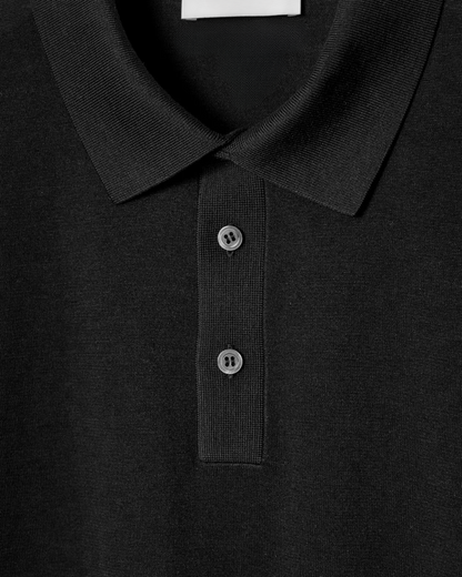 Polo Uomo in Maglia di Seta Vestibilità Regular