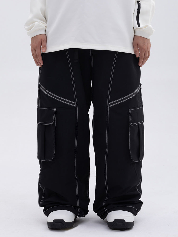 Pantaloni Donna Oversize Baggy con Tasche Cargo
