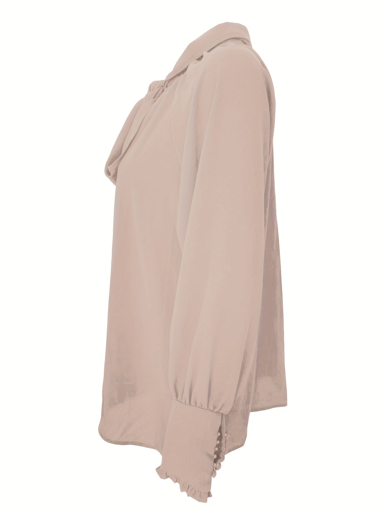 Blusa Donna con Fiocco e Ruches Elegante