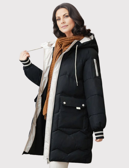 Parka Invernale Donna Mezza Lunghezza Casual Caldo