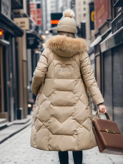 Giacca Invernale Donna Imbottita Stile Classico Calda