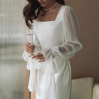 Abito Maxi Donna in Tessuto Leggero Vestibilità Lunga