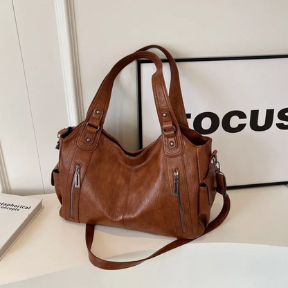 Borsa Donna con Zip Stile Elegante Spalla