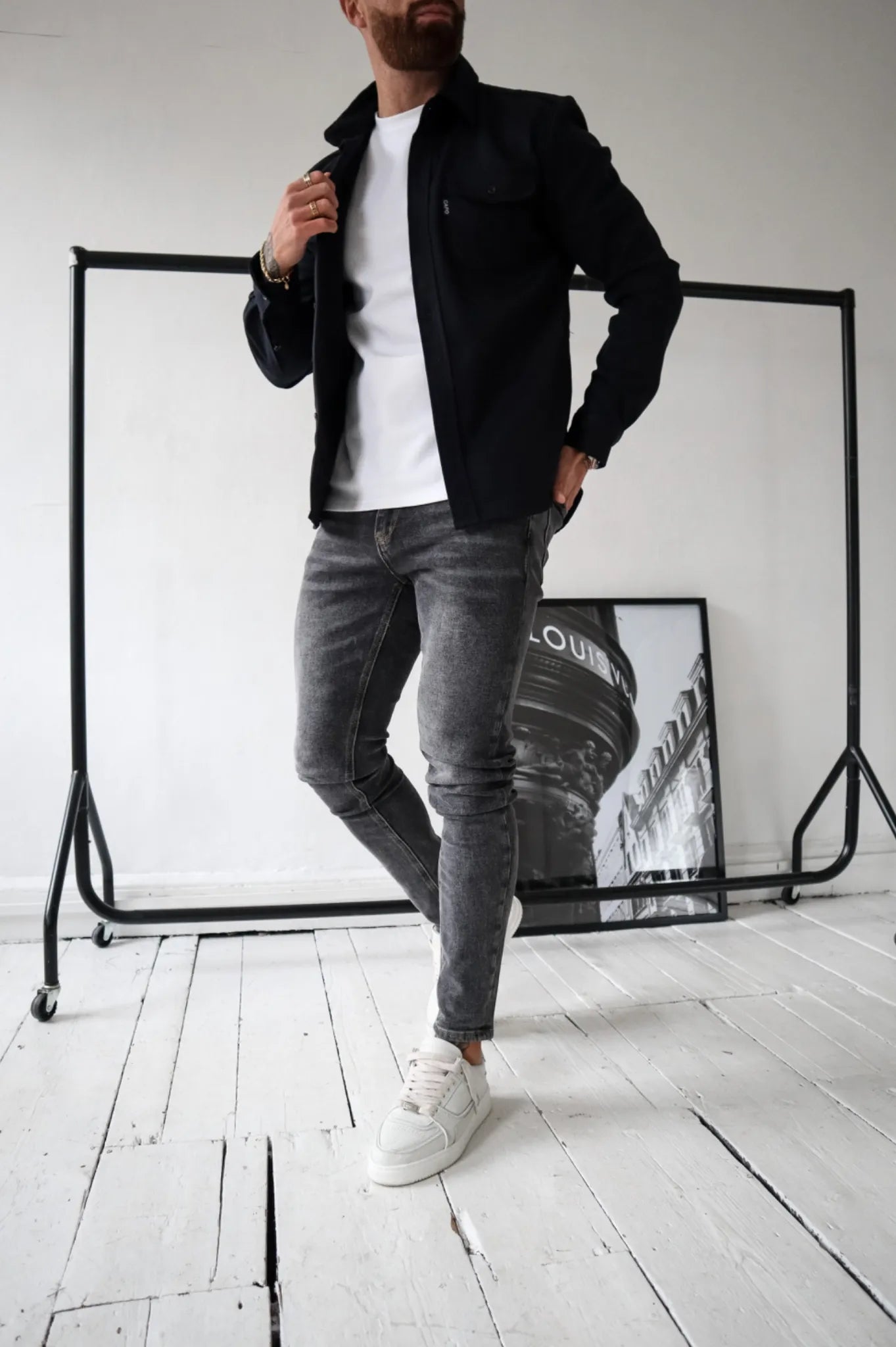 Camicia Uomo Overshirt Cotone Casual Bottoni