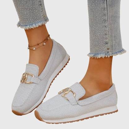 Mocassini Donna Orthopedici con Inserti in Metallo Slip-On