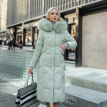 Giacca Invernale Donna Imbottita Stile Classico Calda