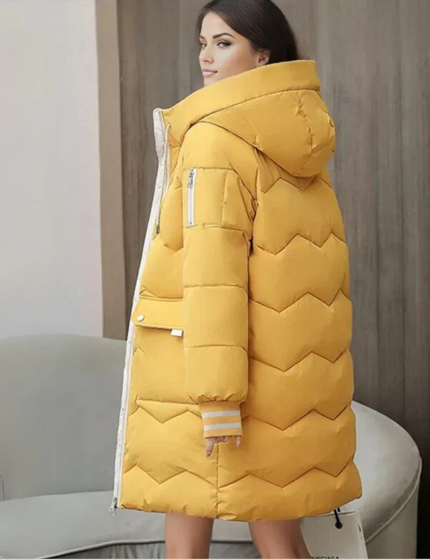 Parka Invernale Donna Mezza Lunghezza Casual Caldo
