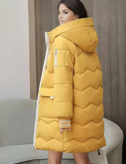 Parka Invernale Donna Mezza Lunghezza Casual Caldo