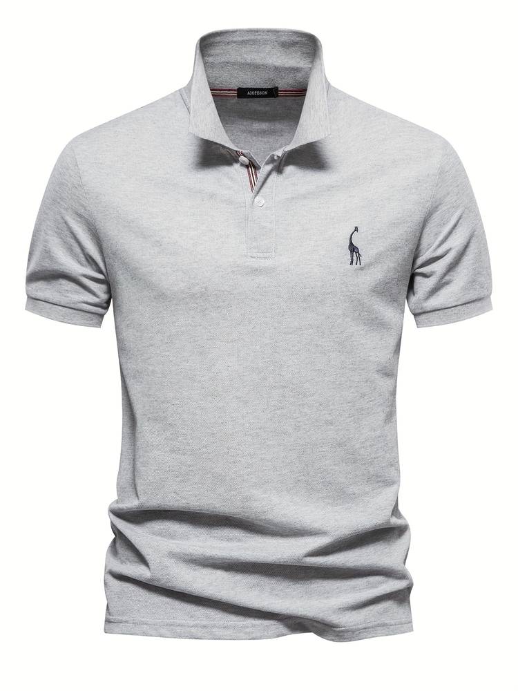 Polo Uomo Slim Fit Dettagli Sottile Colletto Classico
