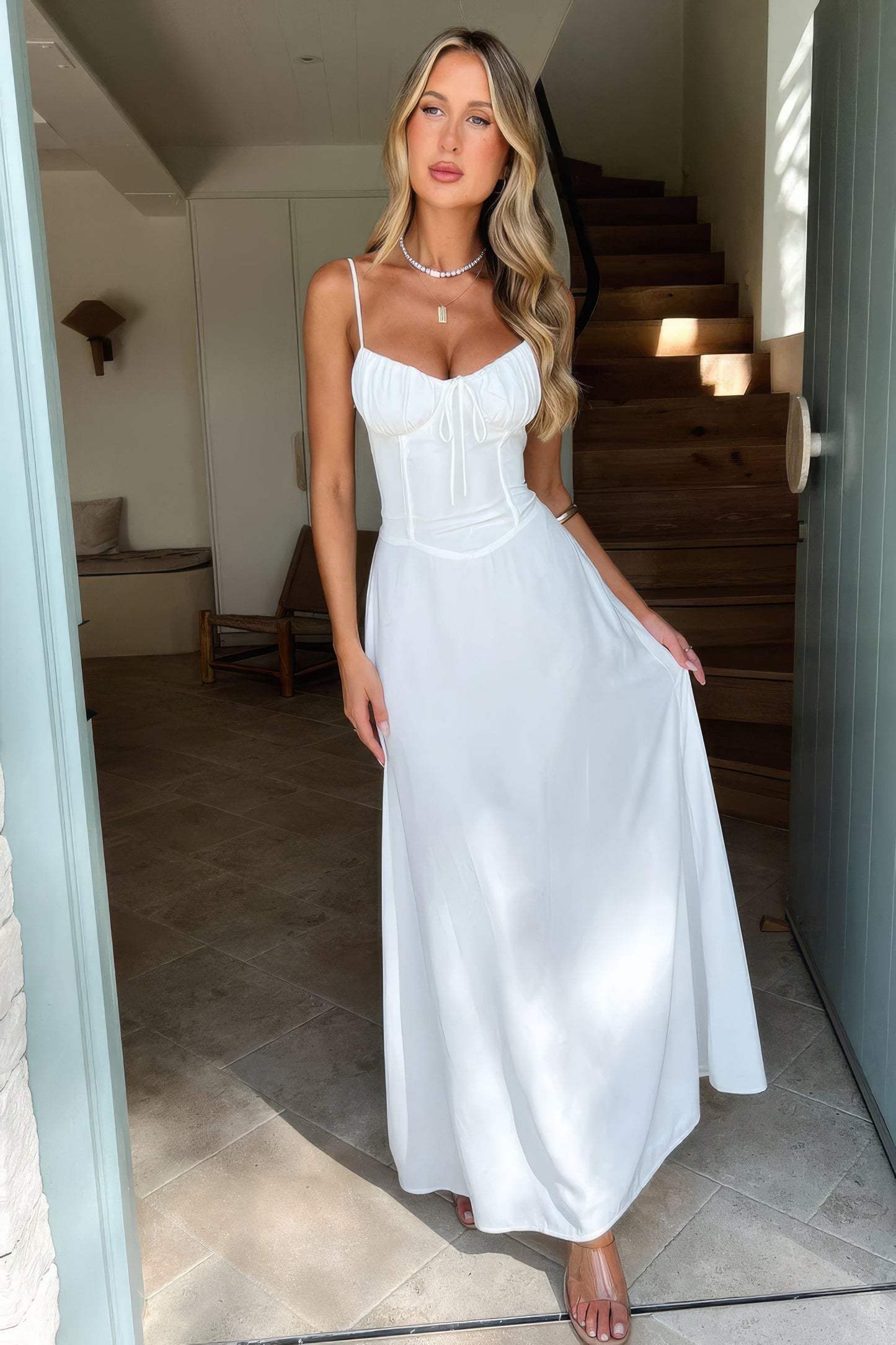 Abito Maxi Donna Smanicato Lunghezza Lunga