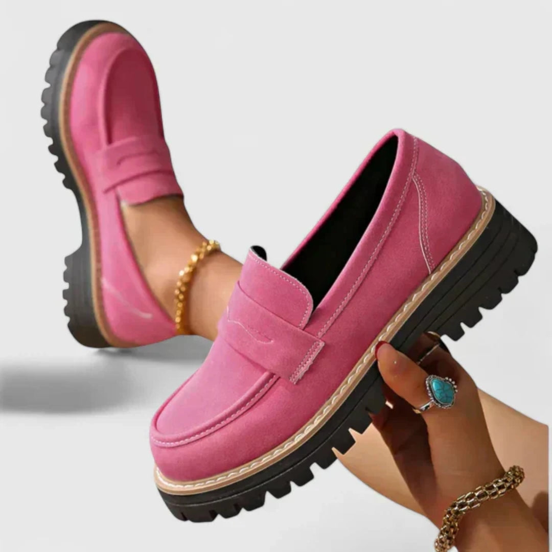 Mocassini Donna Slip-On Suola Spessa Comodi
