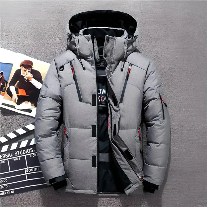 Giacca Invernale Uomo Imbottita Impermeabile Taglio Regular
