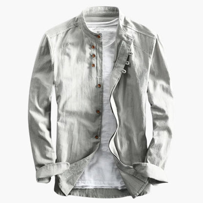 Camicia Uomo Collo Alto Manica Lunga