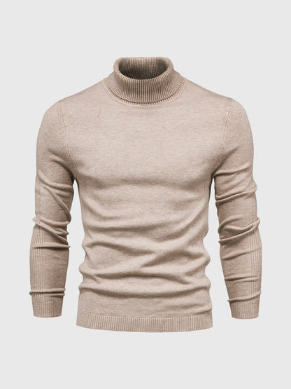 Maglione Uomo Collo Alto Morbido Vestibilità Regolare