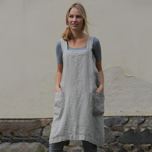 Abito Grembiule Donna con Tasche Comodo - Brentozzi
