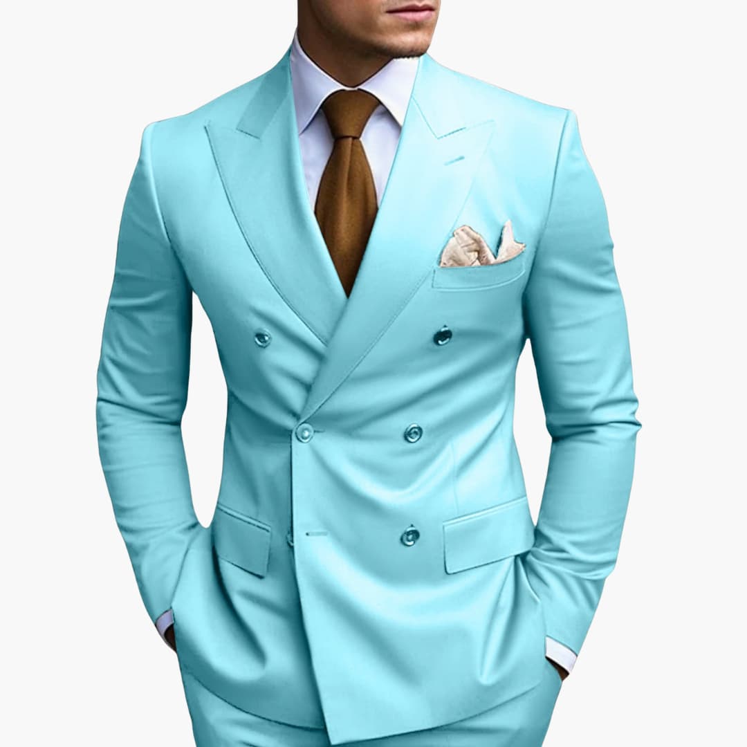Abito Elegante Uomo Doppiopetto Slim Fit