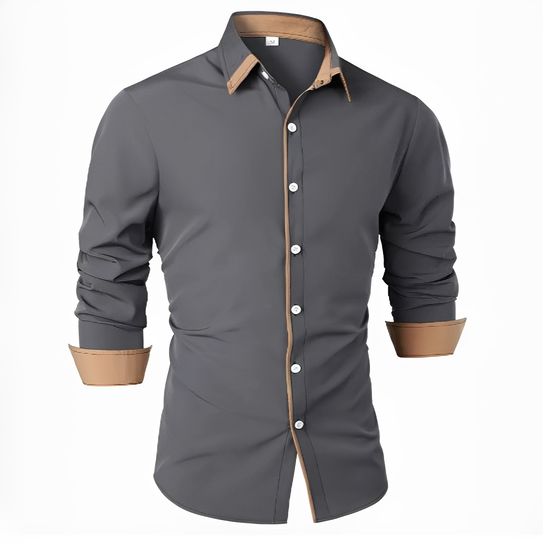 Camicia Uomo Stile Classico Vestibilità Regular