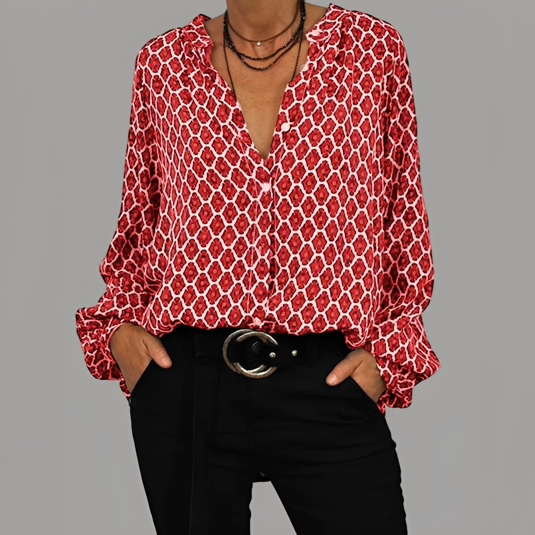 Blusa Donna Elegante Stile Classico