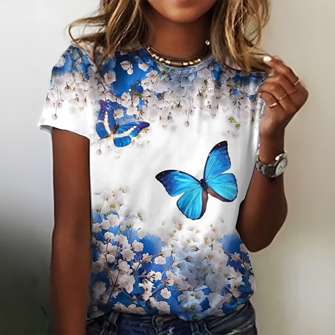 T-shirt Donna Estiva Stile Casual Manica Corta - Brentozzi