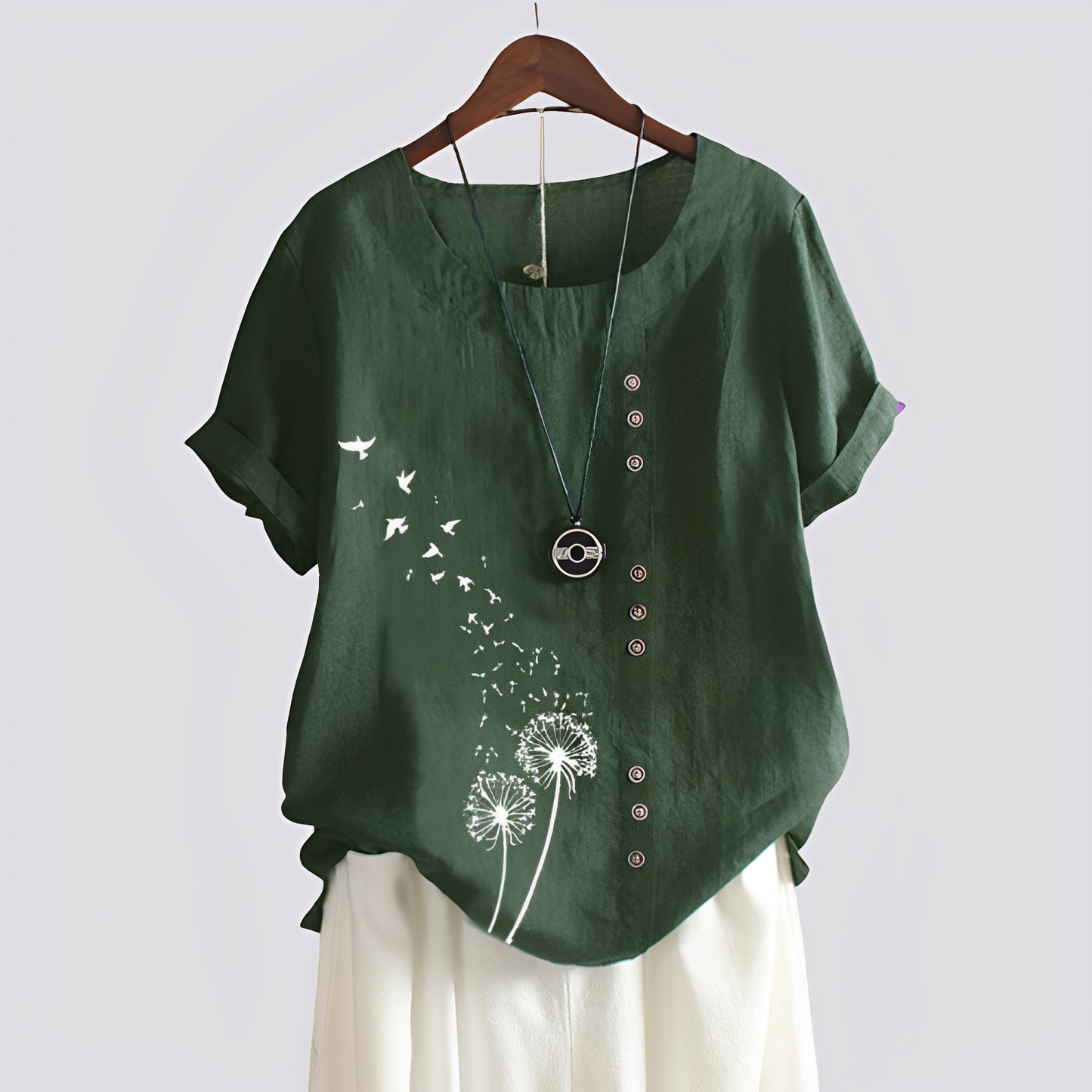 Camicia Donna Manica Corta Vestibilità Comoda