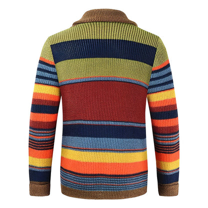 Cardigan Uomo Retro in Maglia Classico