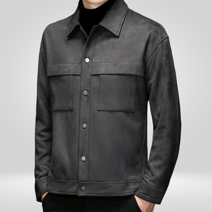 Giacca Utility Uomo Tessuto Tecnico Strutturato Regular Fit