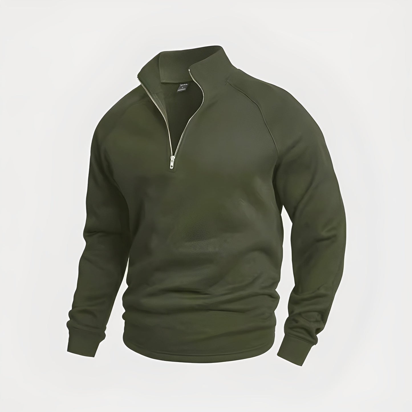 Felpa Uomo in Pile con Mezza Zip Comoda