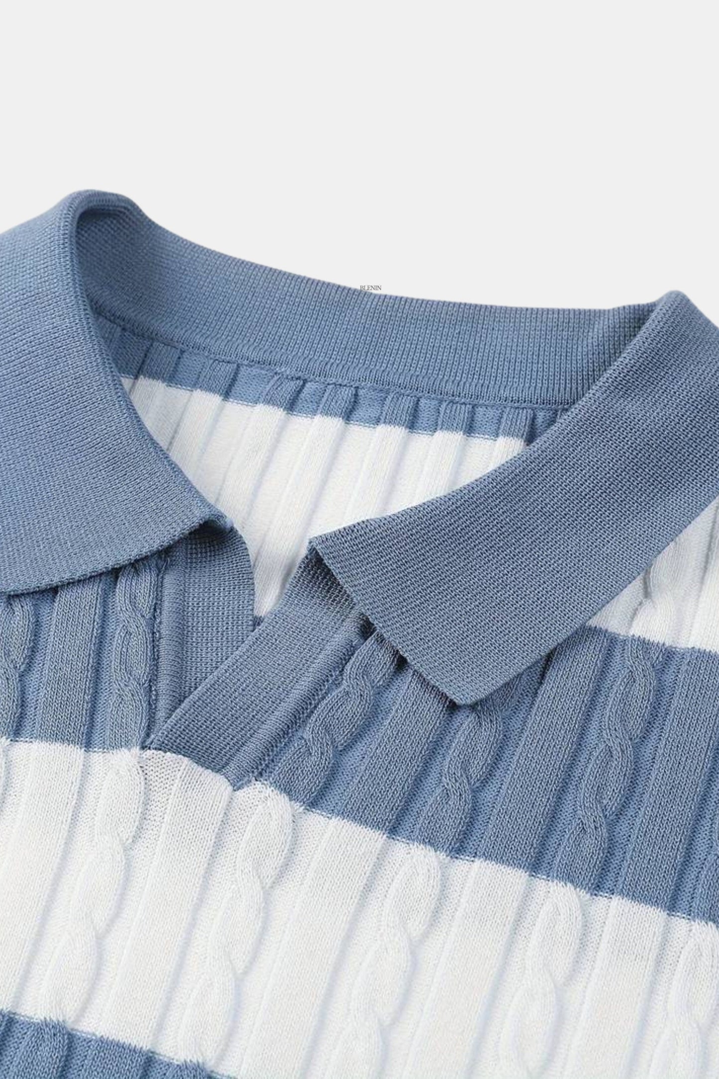 Polo Uomo a Righe Manica Corta Stile Sportivo Elegante