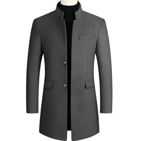 Cappotto Uomo con Colletto Alto Elegante - Brentozzi