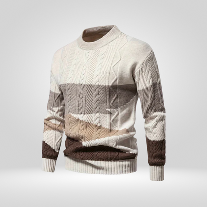 Maglione Uomo in Maglia Strutturata Vestibilità Comoda