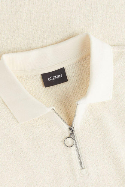 Polo Uomo in Maglia Moderna con Zip